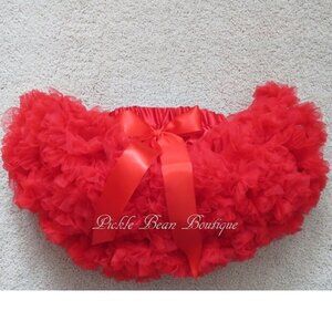 NEW Girls 9-24 mo Red Baby Pettiskirt Tutu Skirt